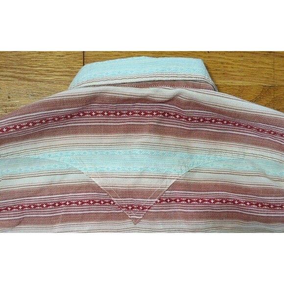 ARIAT REAL LOVELY SNAP Women Medium Multi Plaid Pearl Snap Embroidered L/S Shirt - Picture 8 of 8